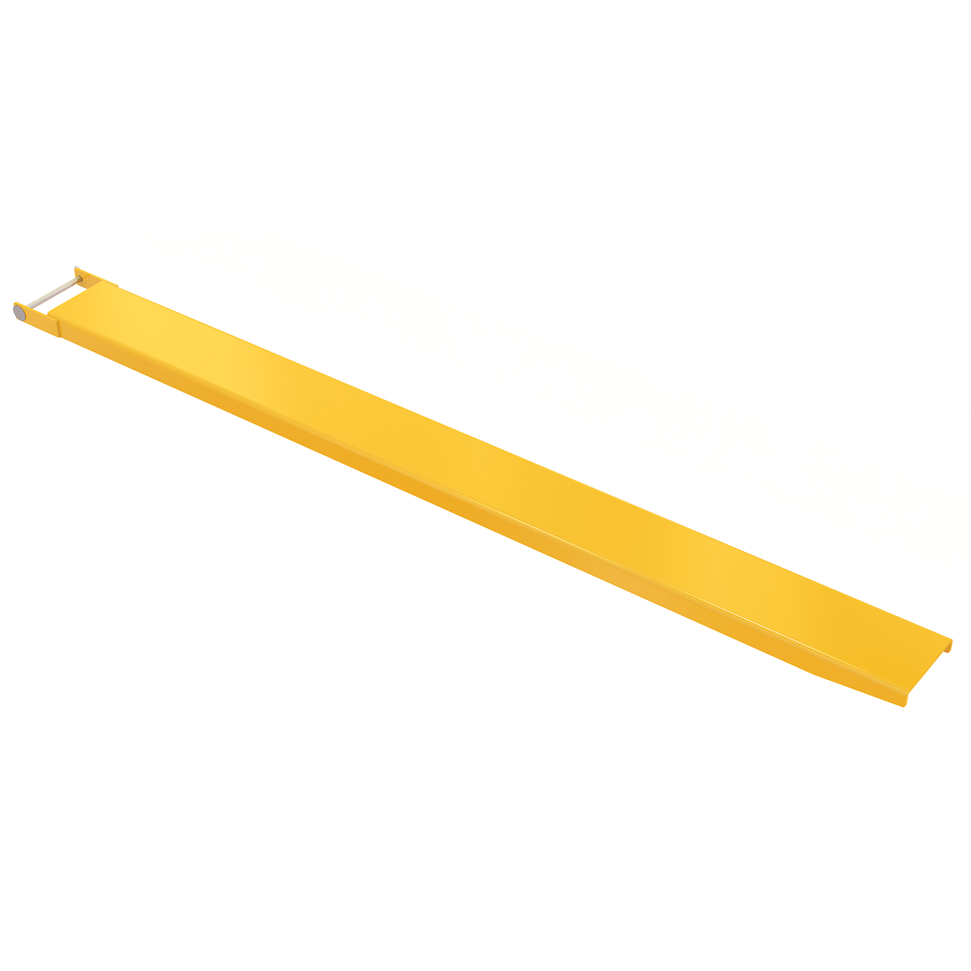 Vestil Steel Pin Style Single Fork Extension — 7in. x 96in., 4,000-Lb. Capacity, Yellow, Model# FE-7-96-P-EACH